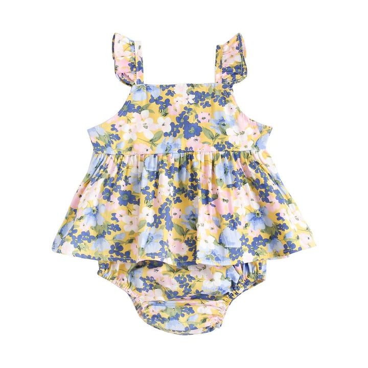 Pretty Floral Sleeveless Tops and Shorts Sets - Gen U Us Products -  