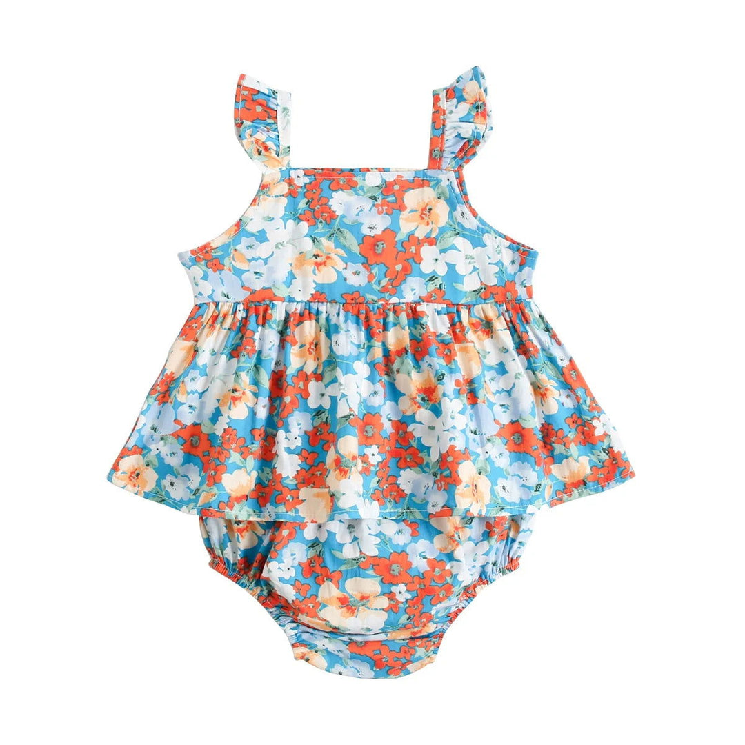 Pretty Floral Sleeveless Tops and Shorts Sets - Gen U Us Products -  