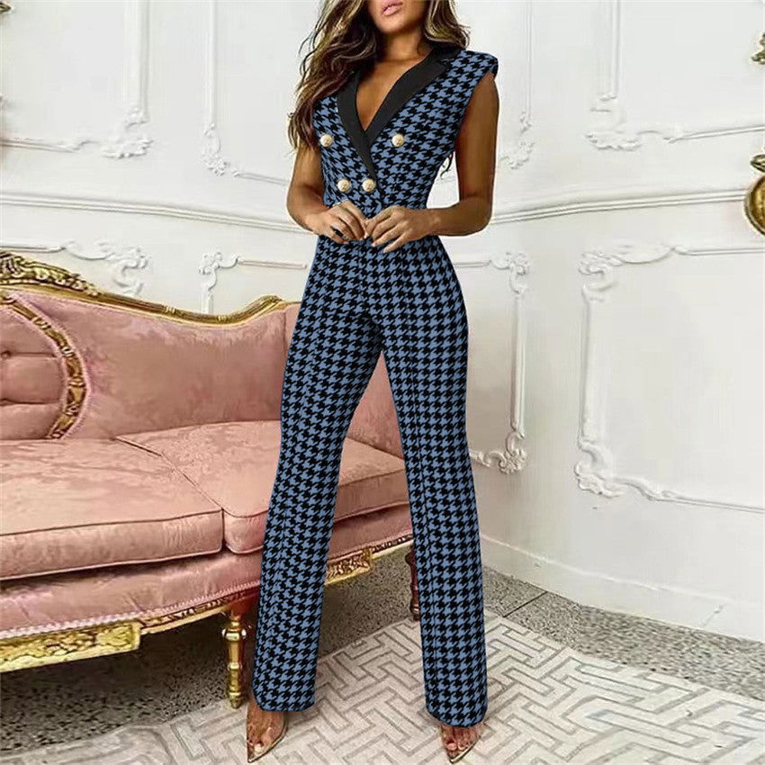 Professional Seductive Deep V-neck Sleeveless Jumpsuit S-3XL - Gen U Us Products -  