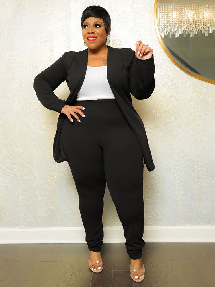 2-teiliges Leggings-Set in Schwarz: Jacke und enganliegende Leggings