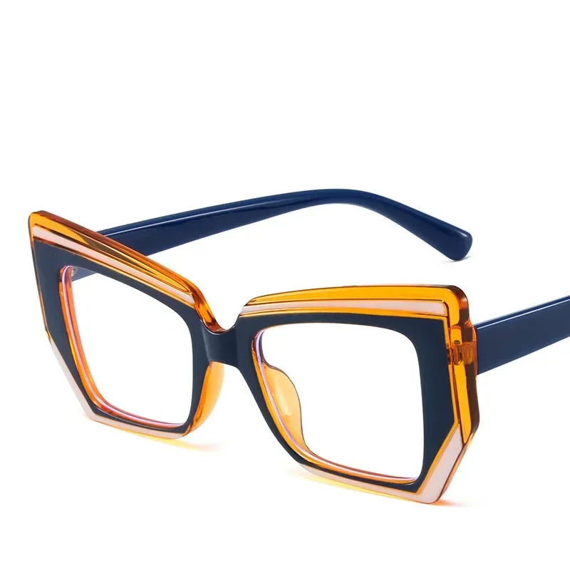 Retro Cat Eye Sunglasses with Blue Light Blocking Technology 
