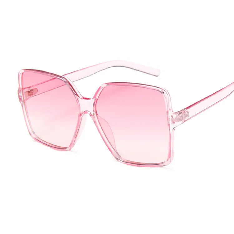 Retro Oversized Colorful Square Frame Sunglasses 