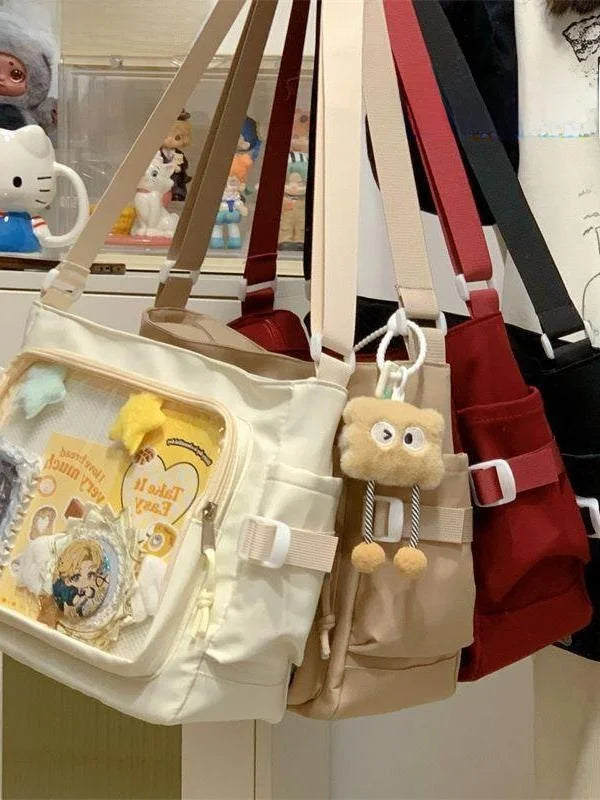 Retro Large Capacity Transparent Animal Pattern Chain Single-Shoulder Bags