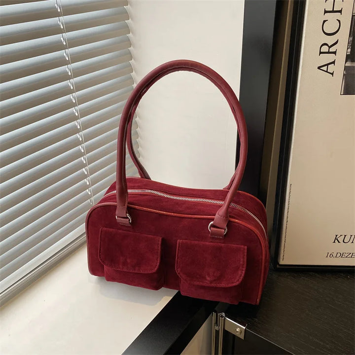 Timeless Vintage Suede Large Capacity Handbags - Flossy Mom