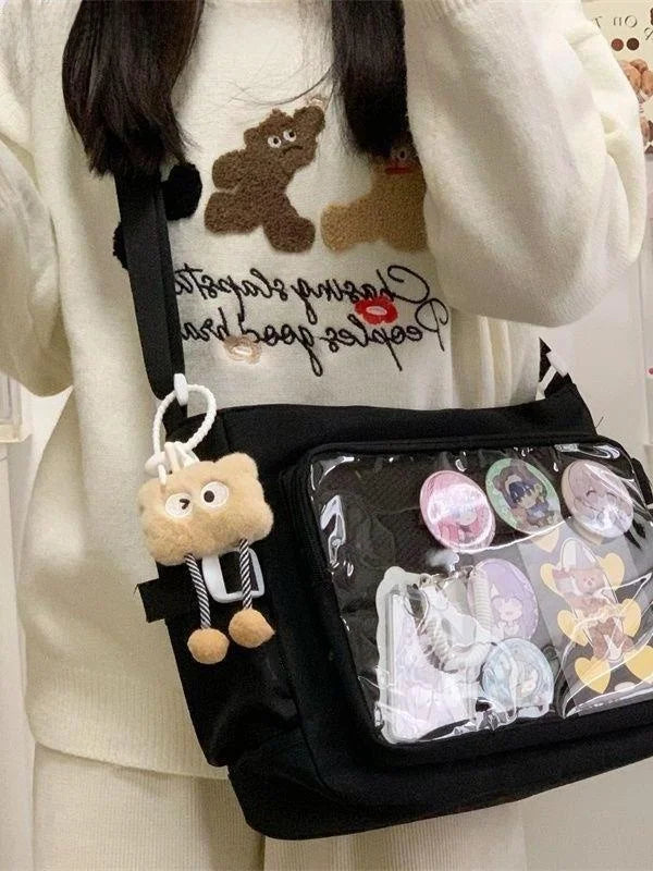 Retro Large Capacity Transparent Animal Pattern Chain Single-Shoulder Bags