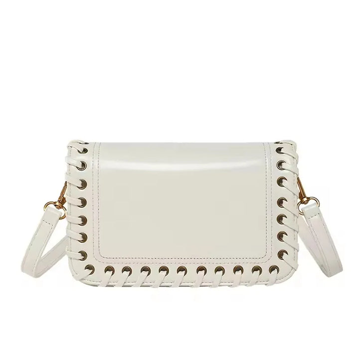 Minimalist Chic PU Leather Weave Flip Design Handbags - Flossy Mom