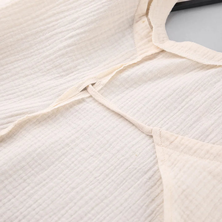 Strapless V-Neck Lace Up 100% Cotton Bandage Dresses