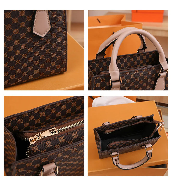 Classic Designer-Inspired Vintage PU Leather Handbags - Flossy Mom