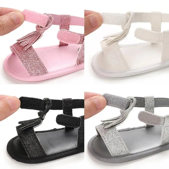 Adorable Non-slip Soft Sole First Walking Princess Sandals