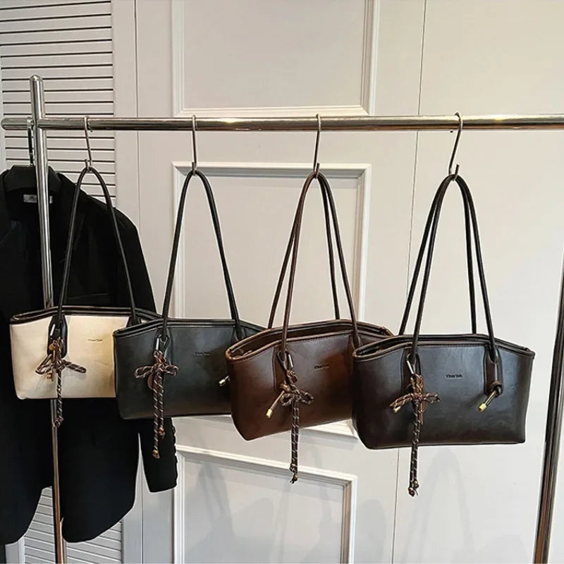 Retro Chic PU Leather Inside Pockets Crossbody Handbags - Flossy Mom