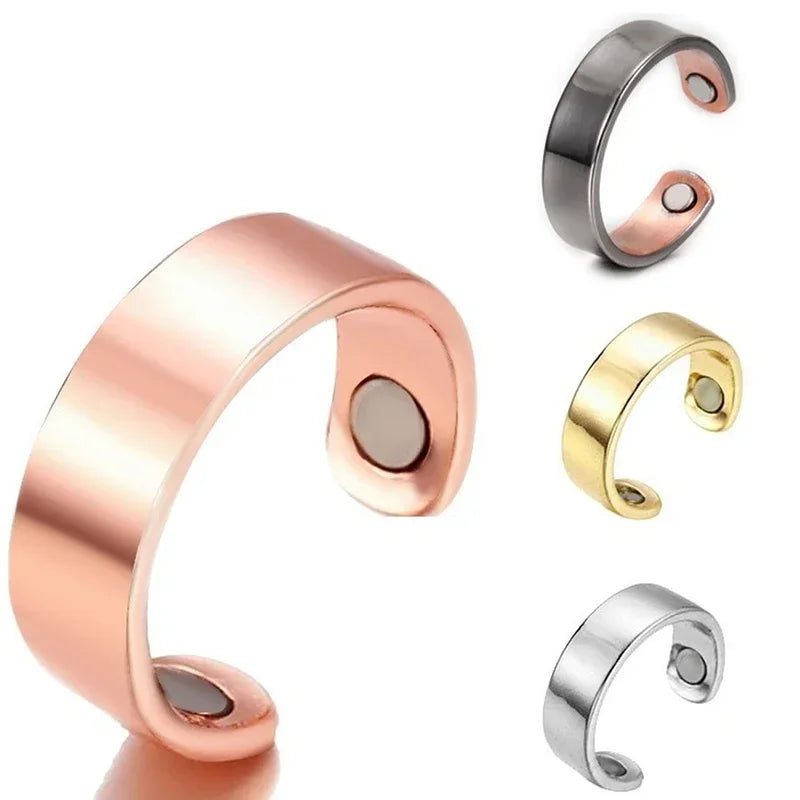 Copper Magnetic Blood Sugar Control Monitor Therapy Rings
