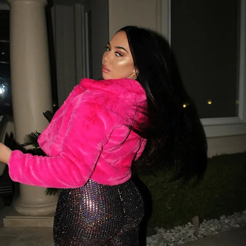 Chic Short Faux Fur Jackets 🧥 Cozy & Trendy Vibes - Flossy Mom