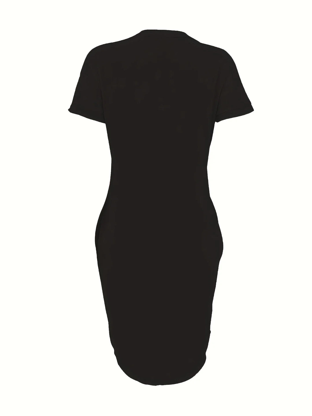 Plus Size Women's LA Print Summer T-Shirt Dresses