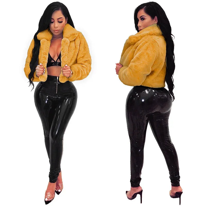 Chic Short Faux Fur Jackets 🧥 Cozy & Trendy Vibes - Flossy Mom