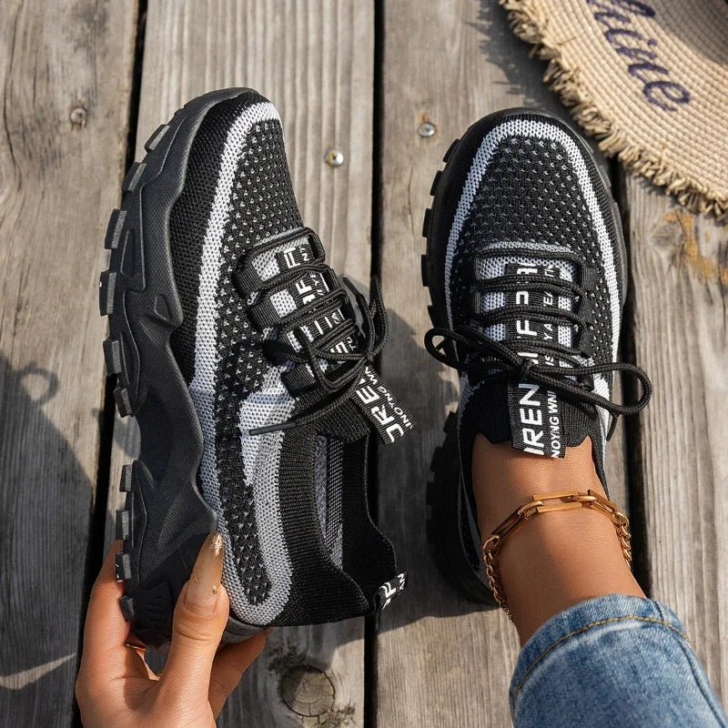 Cushioned Mesh Sneakers – Sporty & Sleek - Flossy Mom