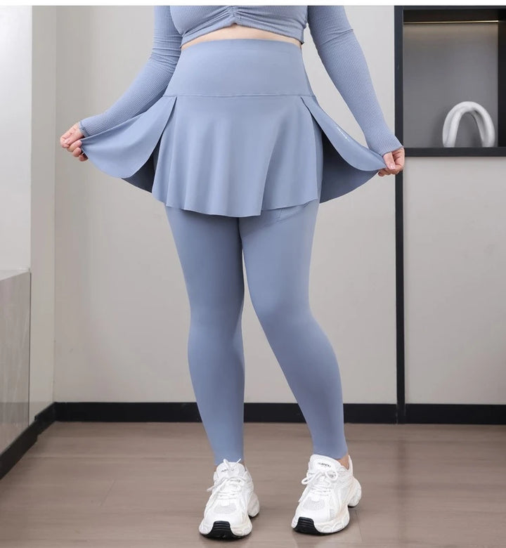 High Stretch Seamless Plus Size Yoga Skirt Pants