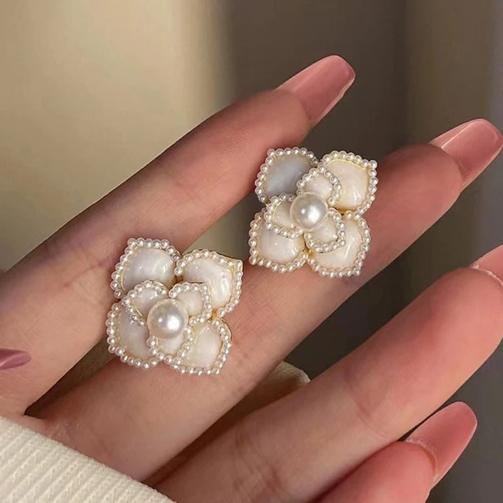 Sweet Elegant Pearl Flower Pendant Jewelry Sets - Flossy Mom