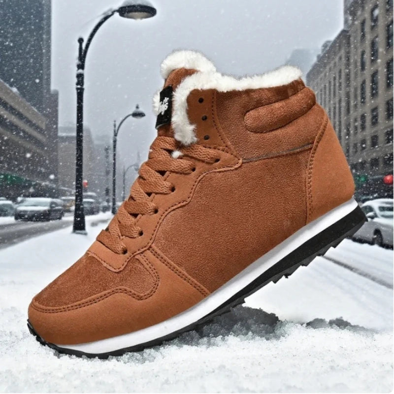 Cozy Plush Fur Lined Suede Snow Boots - Flossy Mom