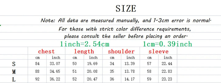 Women size chart.