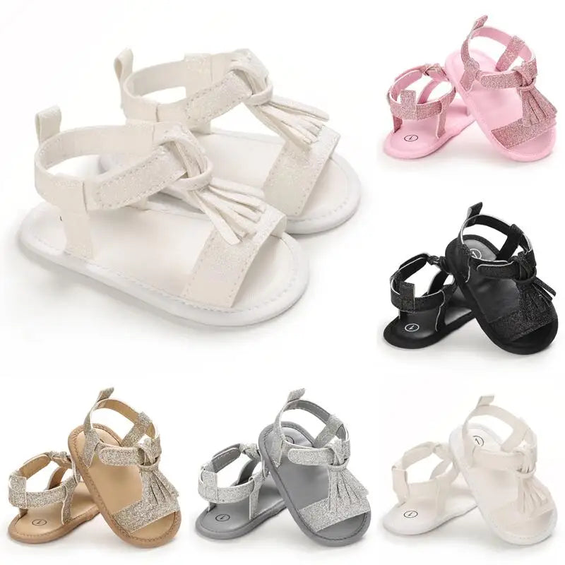 Adorable Non-slip Soft Sole First Walking Princess Sandals