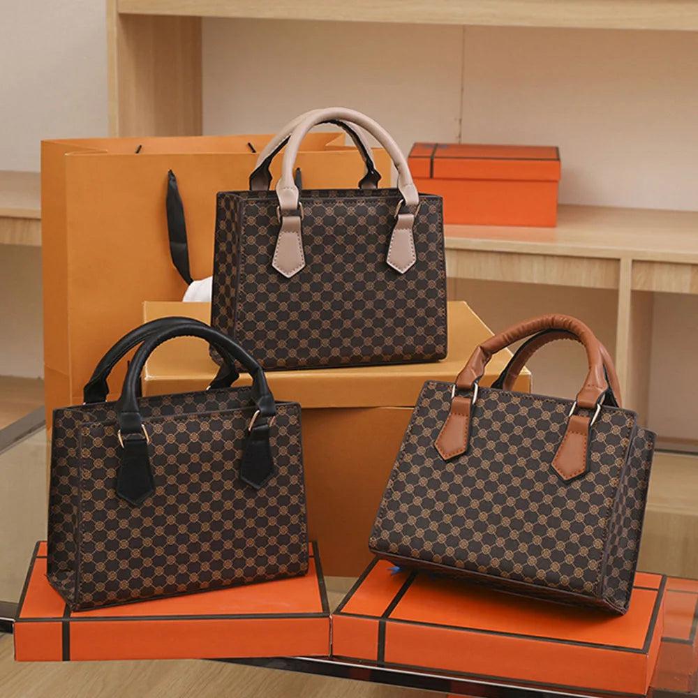 Classic Designer-Inspired Vintage PU Leather Handbags - Flossy Mom