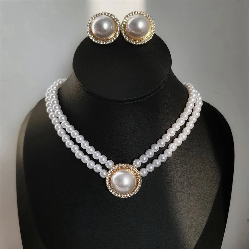 Radiant Rhinestones & Timeless Pearls - Jewelry Sets - Flossy Mom