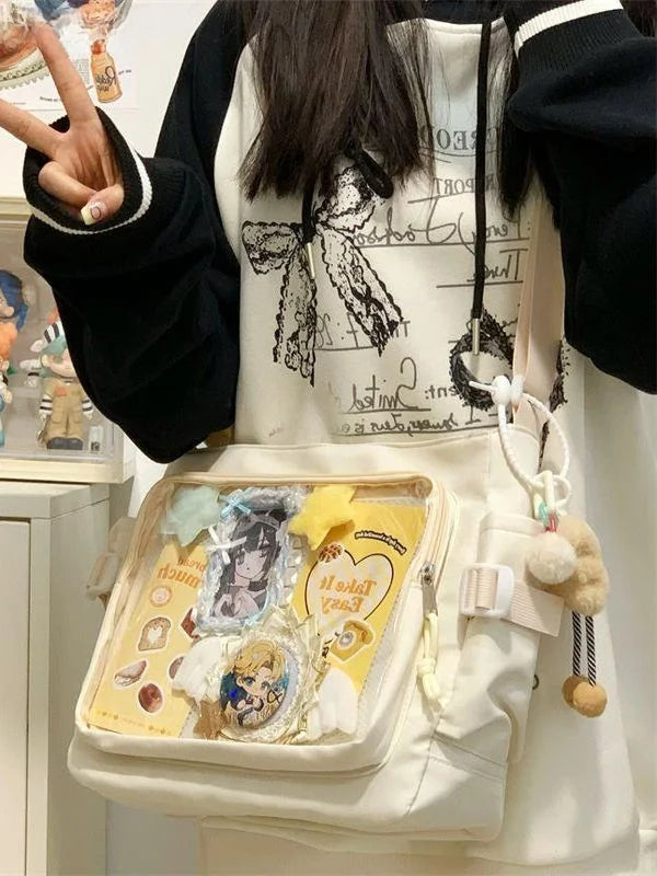 Retro Large Capacity Transparent Animal Pattern Chain Single-Shoulder Bags