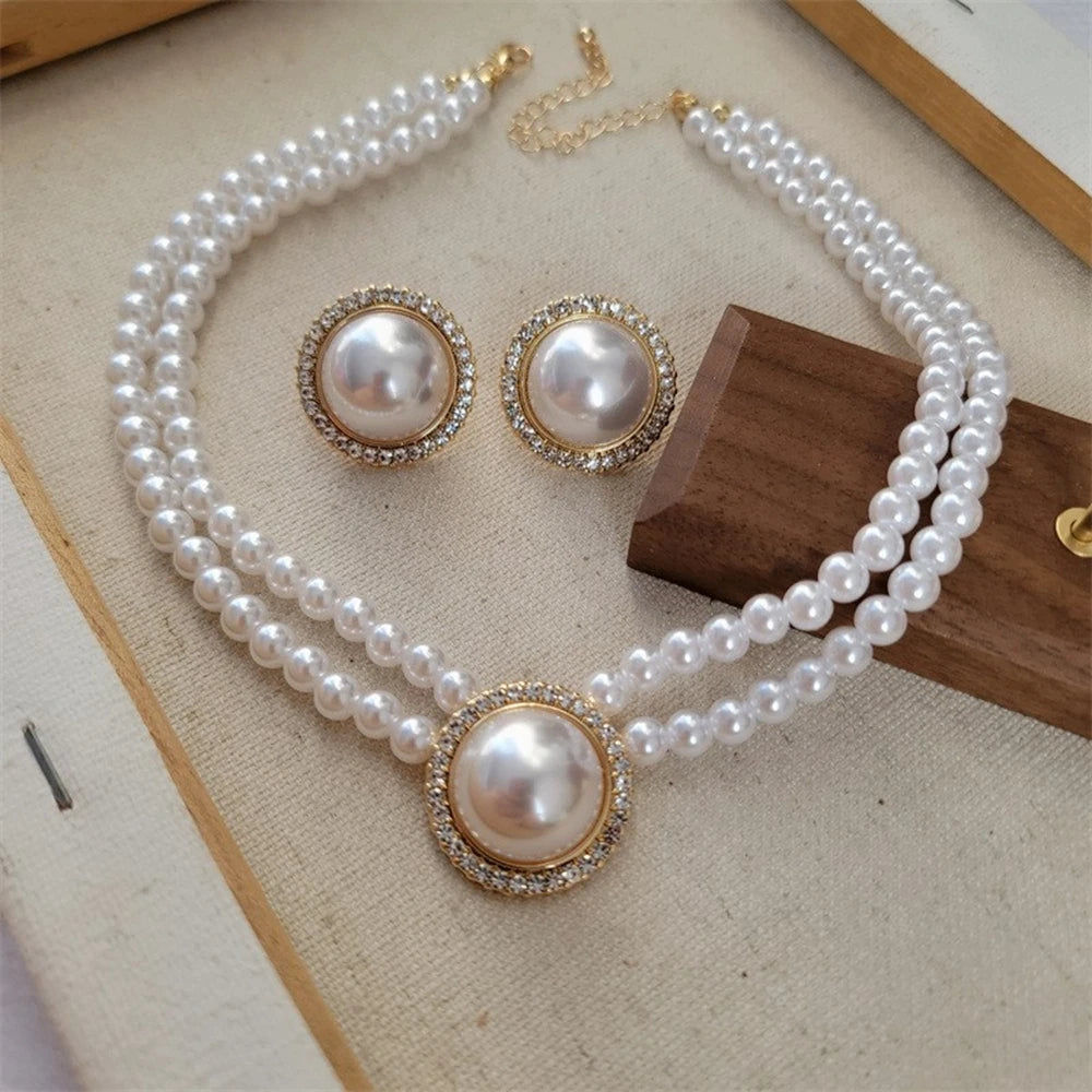 Radiant Rhinestones & Timeless Pearls - Jewelry Sets - Flossy Mom