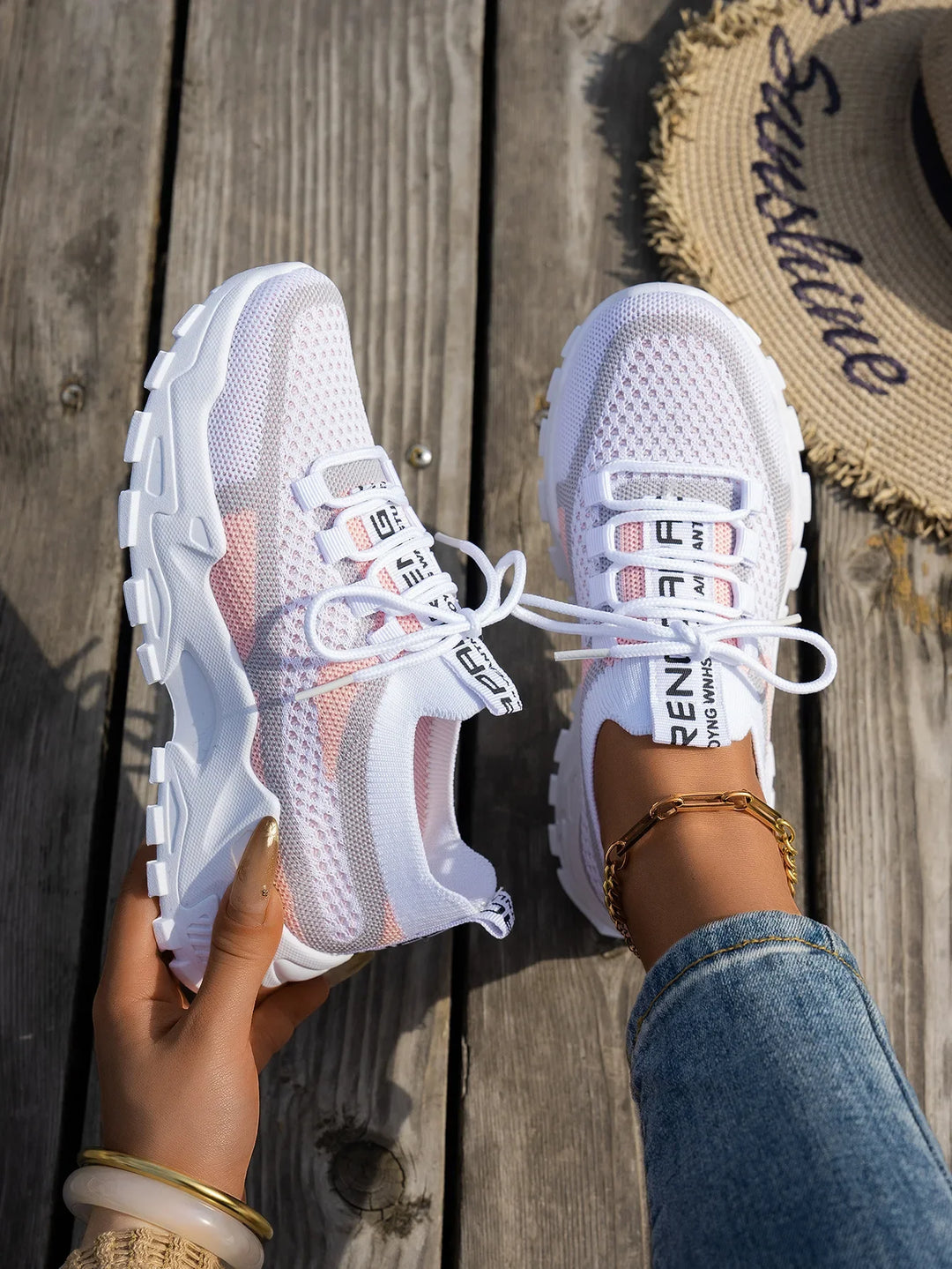 Cushioned Mesh Sneakers – Sporty & Sleek - Flossy Mom