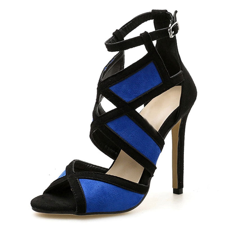 Sexy Mufti-color Buckle Strap Hollow out Open-toe High Heel Sandals - Gen U Us Products