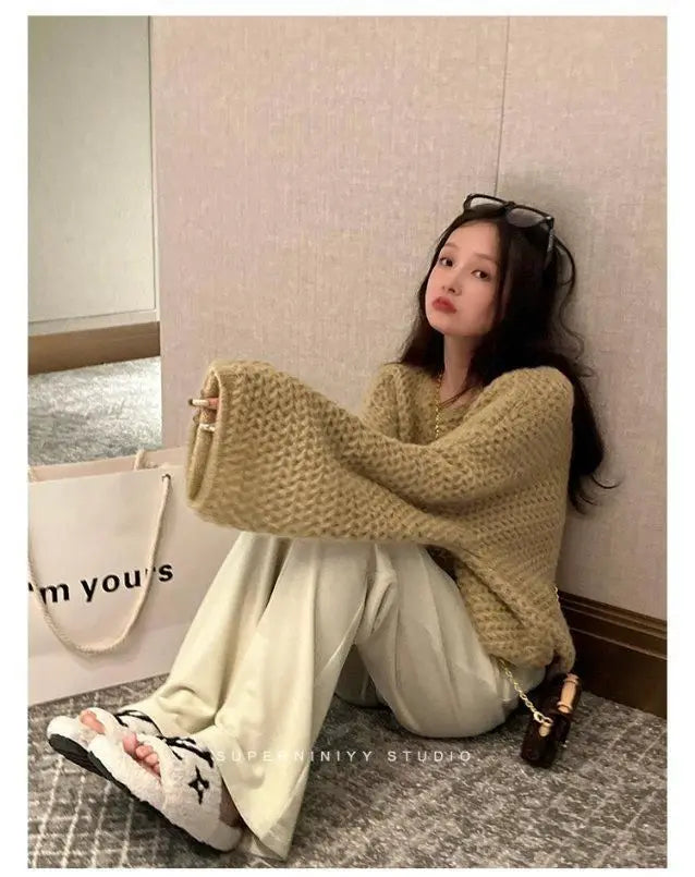 High-end Gentle Thick Needle Knit Sweaters