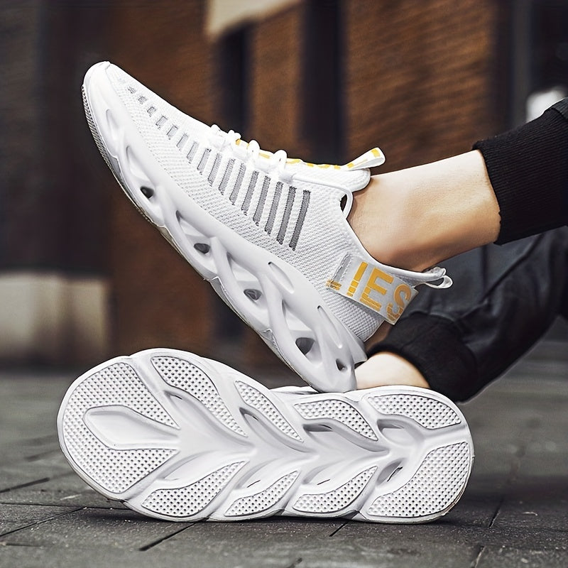 Soft Comfy Breathable Mesh Blade Type Slip-On Sneakers 