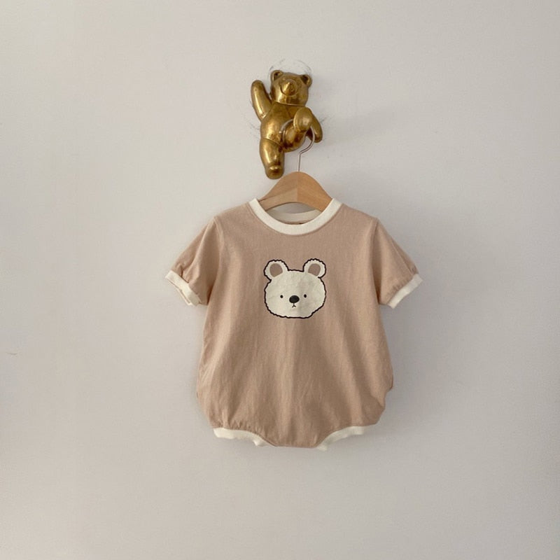 Soft Comfortable Cartoon Bear-themed Rompers for Newborn Boys - Gen U Us Products