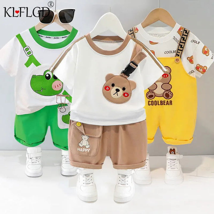 Spring Summer Cute Cartoon Animal Shirt and Shorts - Gen U Us Products -  