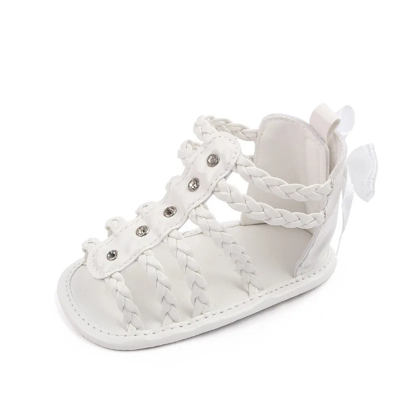 Summer Pretty Bow Detail Leather First Walker Princess Sandals - Gen U Us Products