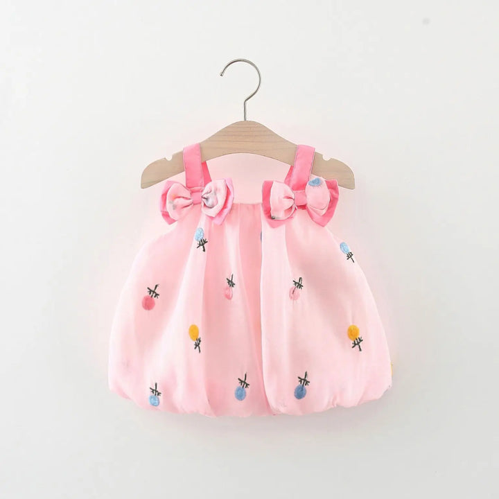 Summer Sleeveless Flower Tutu Dresses With Bow Straps - Gen U Us Products