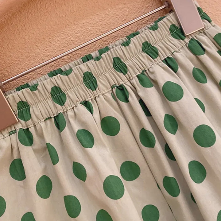 Toddler Girls 2Pcs Southern Belle Polka Dots Crop Top and Pants 