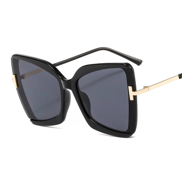 Trendy Colorful Oversized Square Frame Designer Sunglasses 