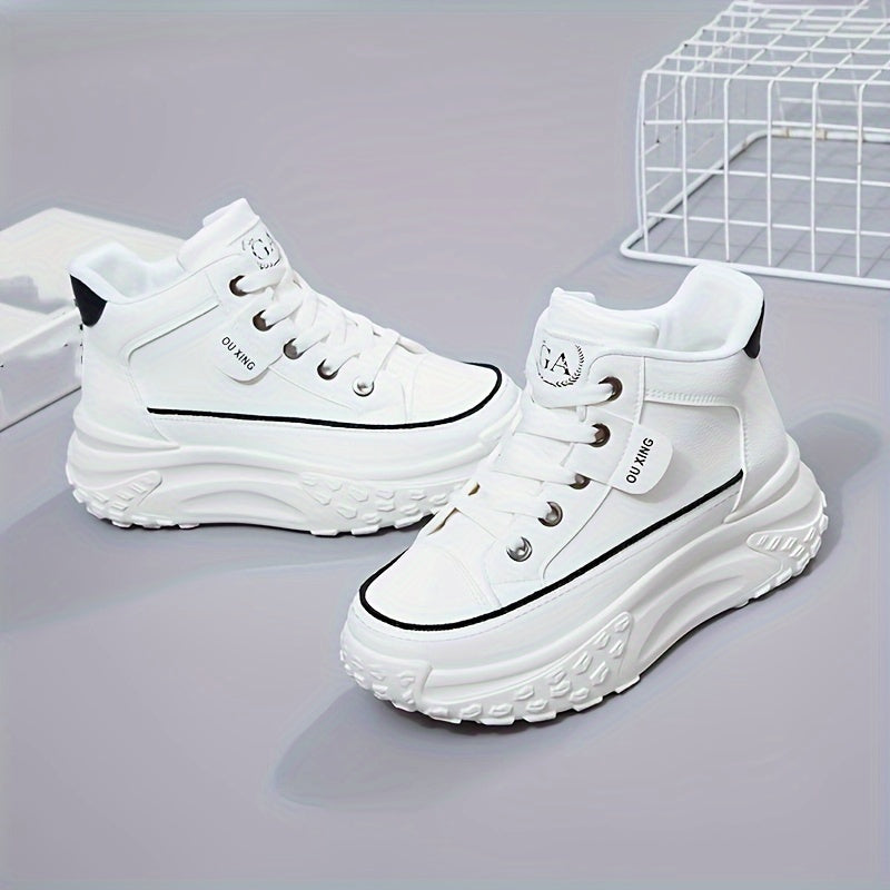 Ultimate Style & Comfort  Soft Sole High Top Platform Sneaker Boots 