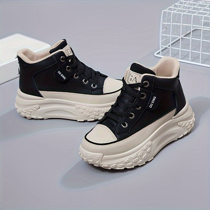 Ultimate Style & Comfort  Soft Sole High Top Platform Sneaker Boots 