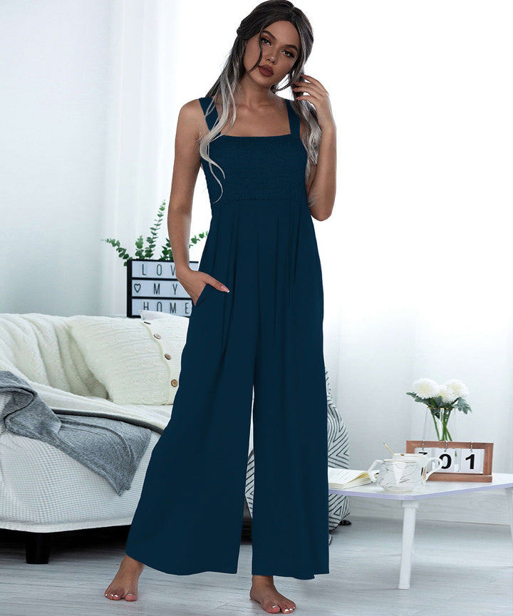 Ultra-stretchy Fabric Comfy Sleeveless Jumpsuits in Plus Sizes 