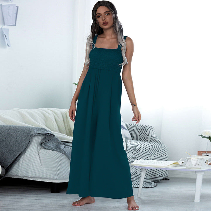 Ultra-stretchy Fabric Sleeveless Optimal-fit Wide Legs Jumpsuits - Gen U Us Products