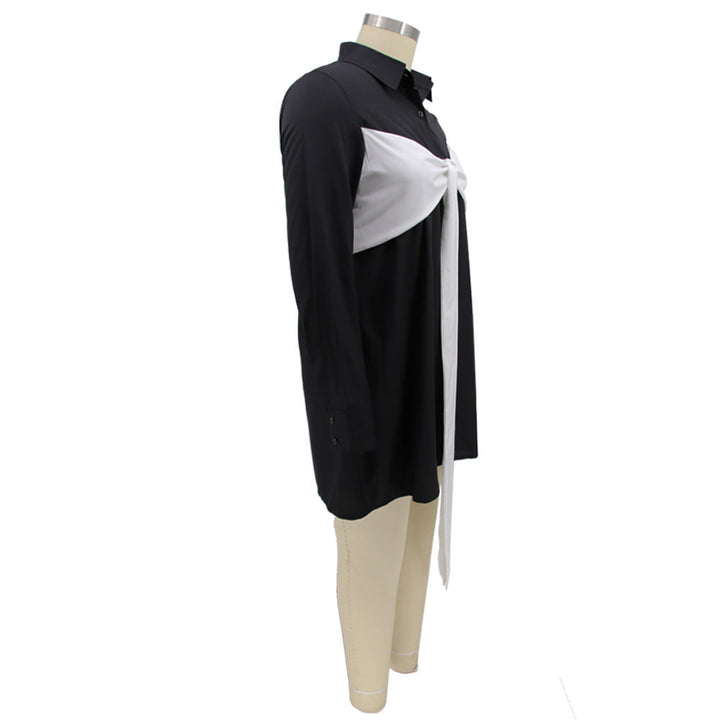 Unique Elegant Office Wear Large Bowknot Shirt Dress - Gen U Us Products
