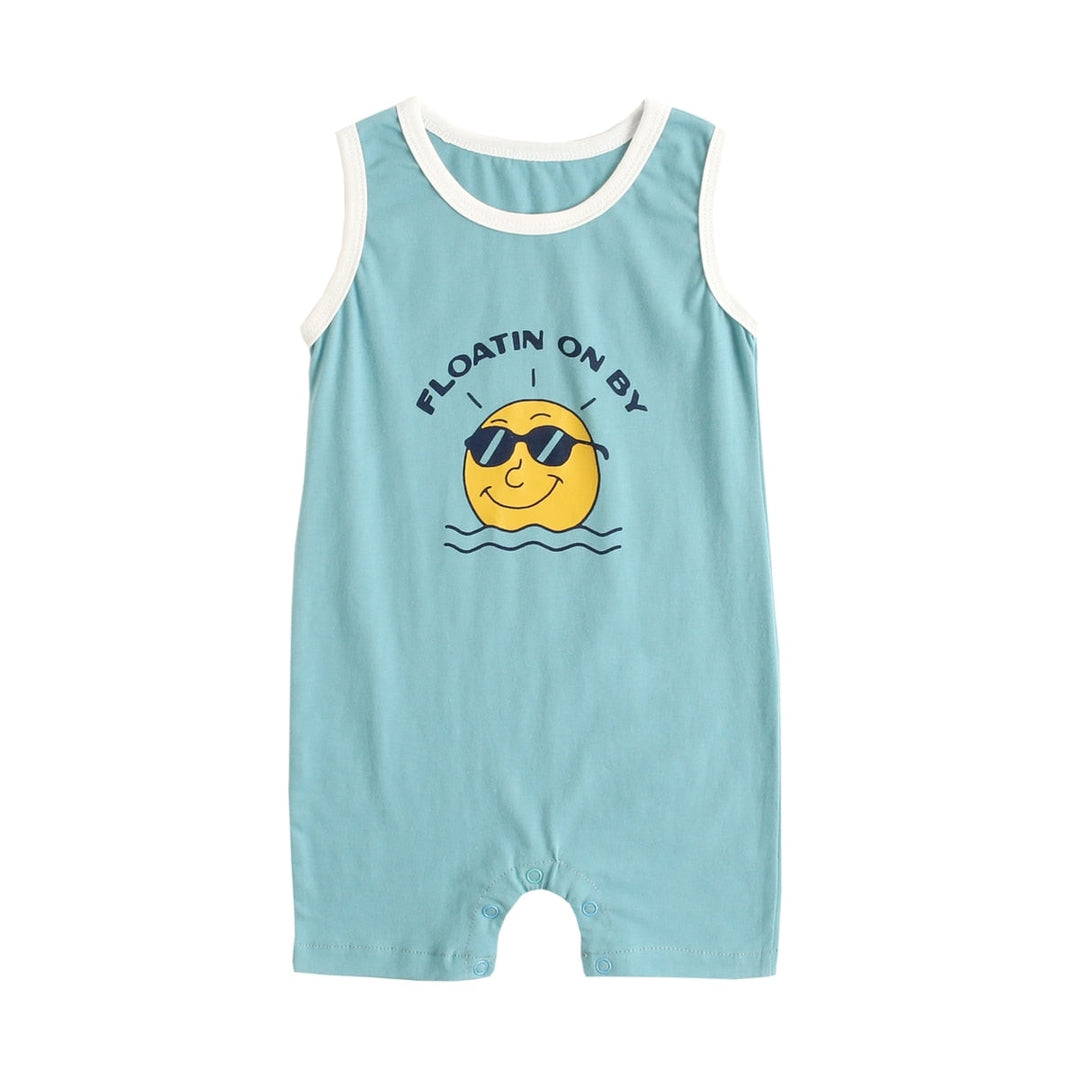 Unisex Cartoon Smiley Sun T Shirts and Suspender Shorts - Gen U Us Products