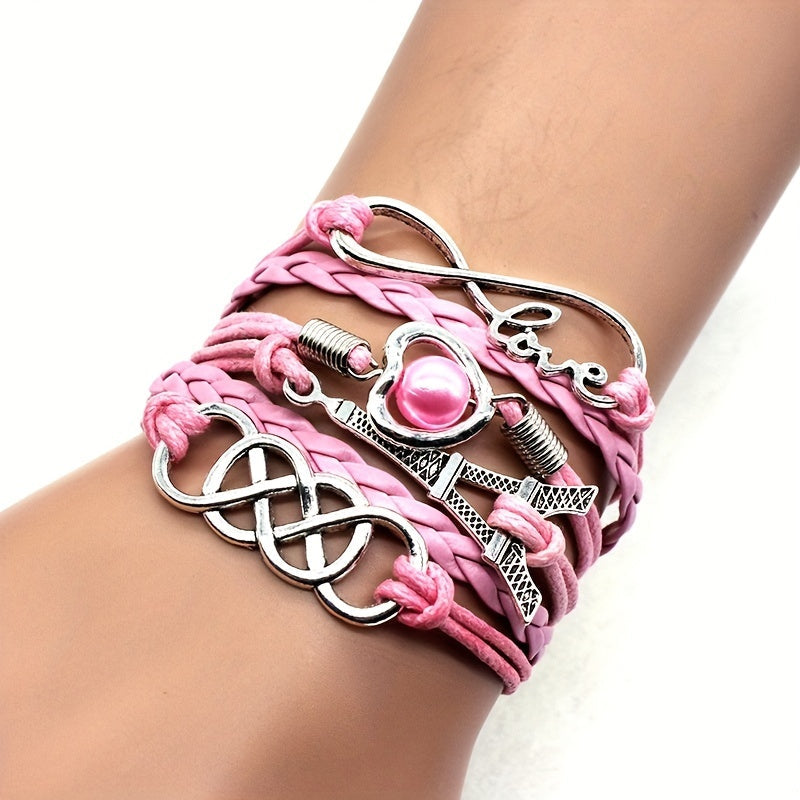 Vintage Handwoven Heart and Tower Design Bracelets - Gen U Us Products -  