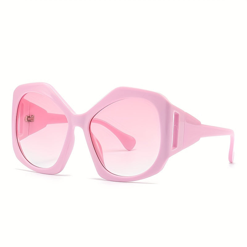 Y2K Candy Color Futuristic Oversized Irregular Sunglasses 