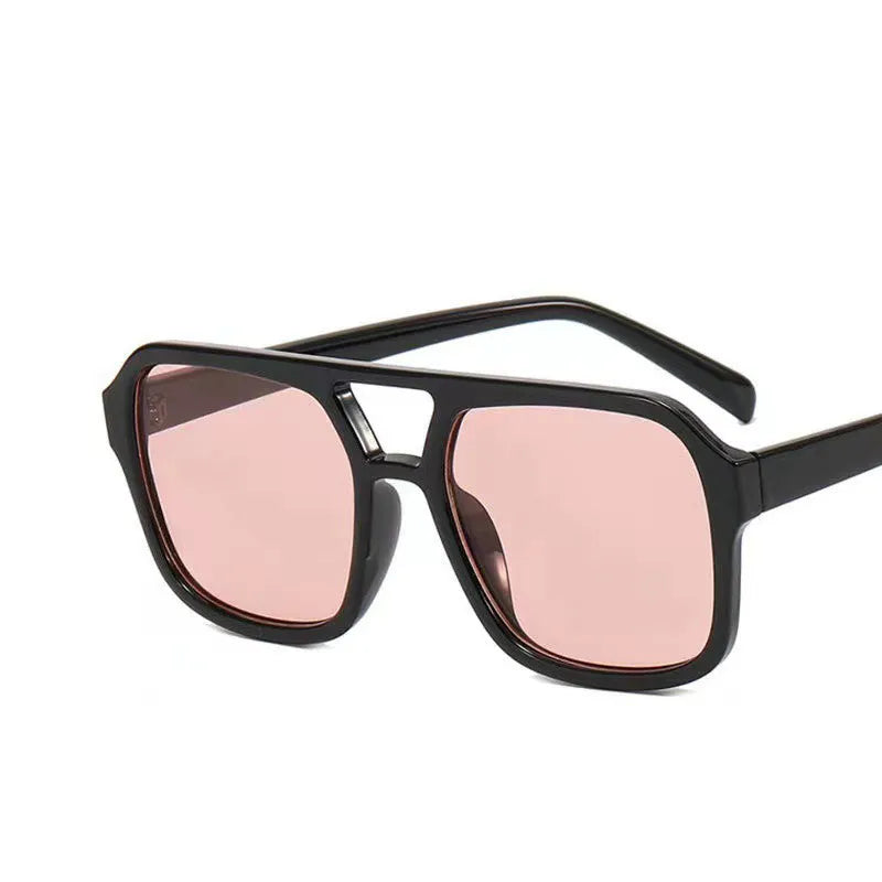 Y2K Vintage Double Bridge Square Designer Sunglasses - Gen U Us Products