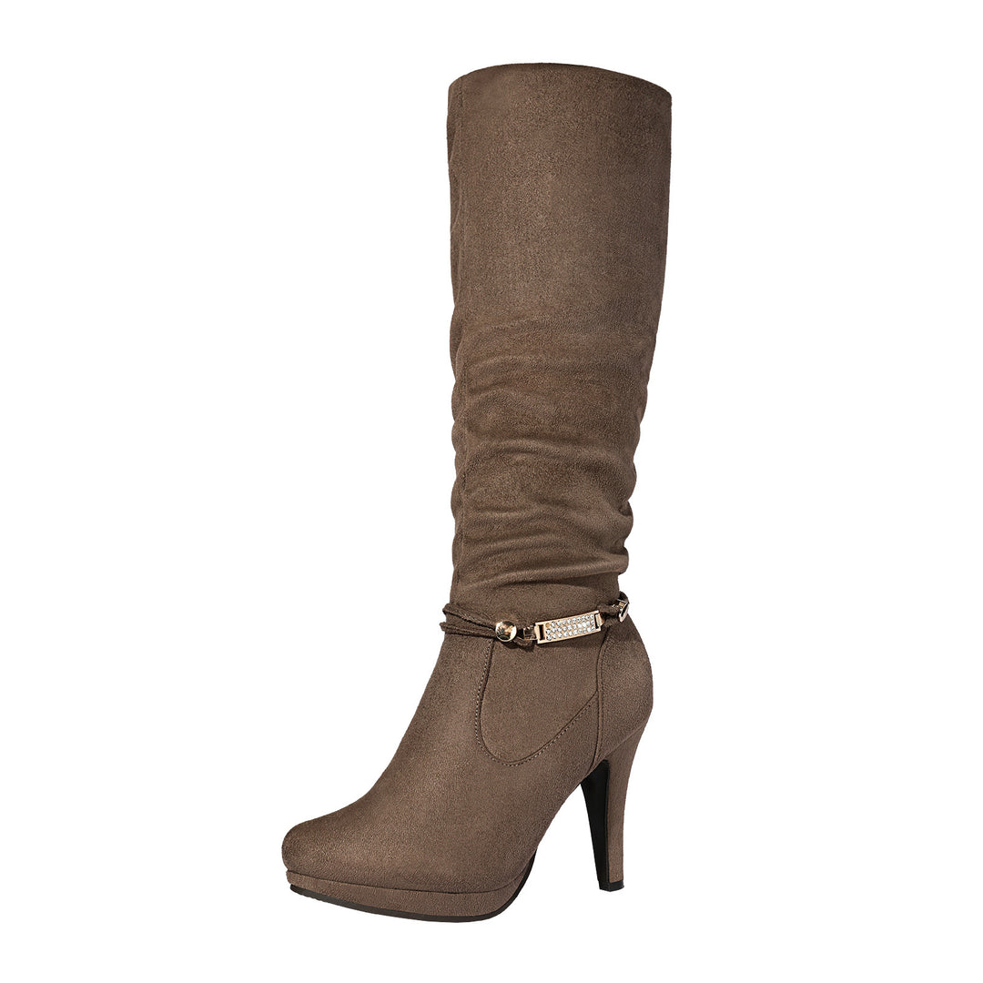 Sleek Bold Over-The-Knee High Heel Women's Riding Boots - Flossy Mom