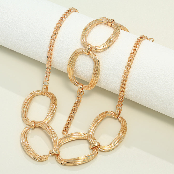 Creative Hollow Set - Creative Necklace & Bracelet - Flossy Mom