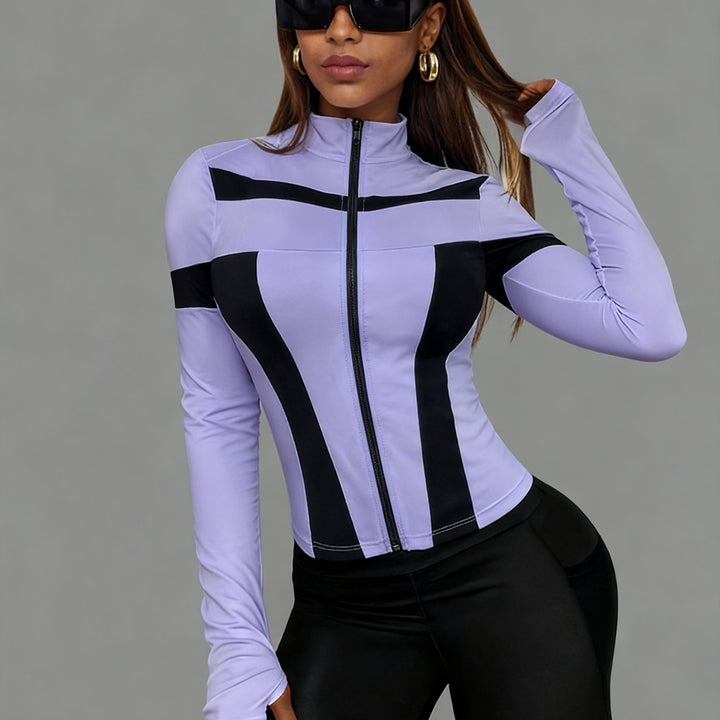 Sporty Zip Hoodie Jackets- Stretchy &amp; Fierce Fit - Flossy Mom